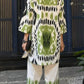 Verdant Ikat Linen Blend Co-Ord Set