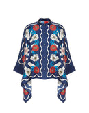 Regal Bloom Roman Silk Blend Kaftan Co-Ord Set