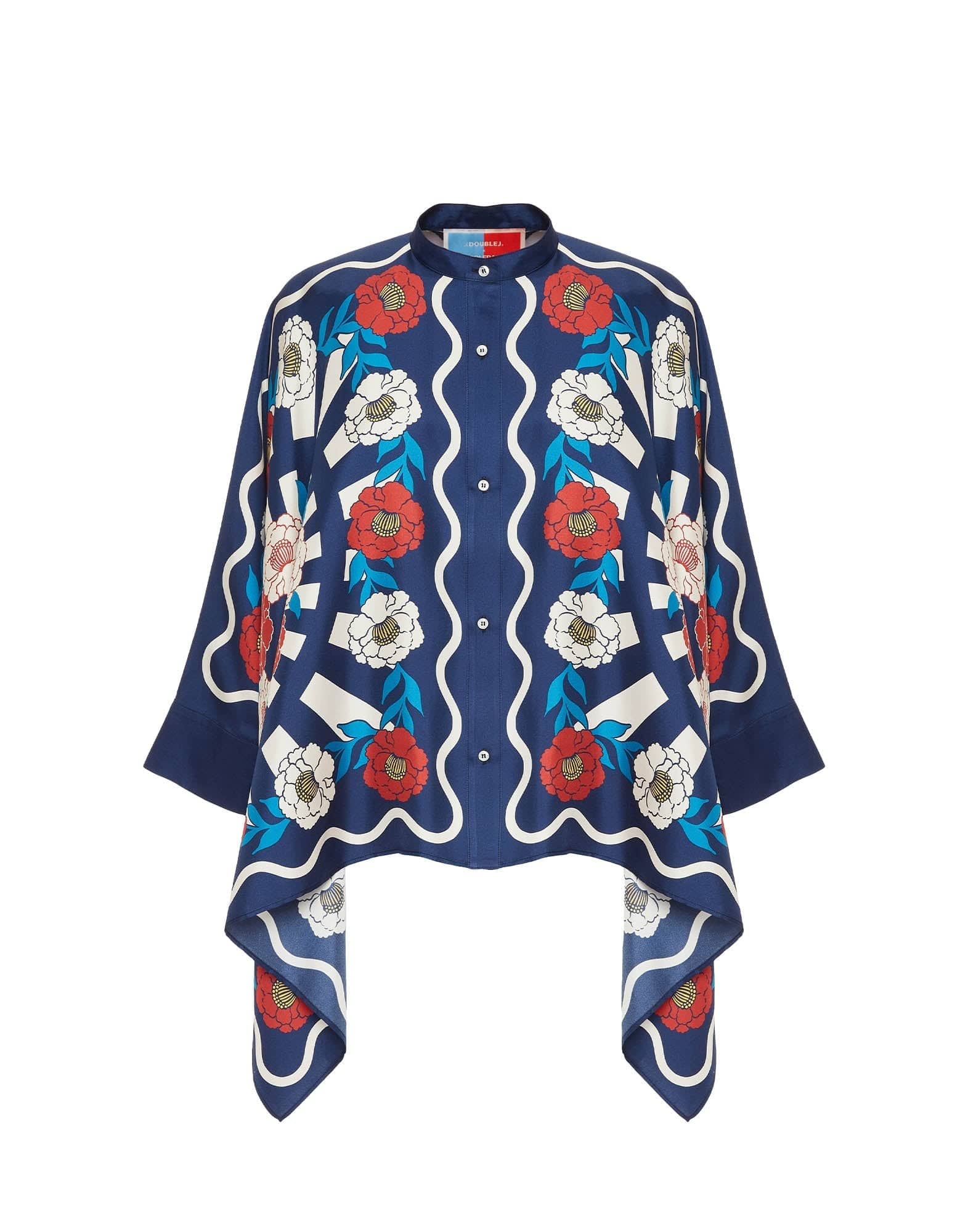 Regal Bloom Roman Silk Blend Kaftan Co-Ord Set