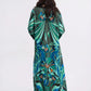 Tropical Print Silk Blend Kaftan