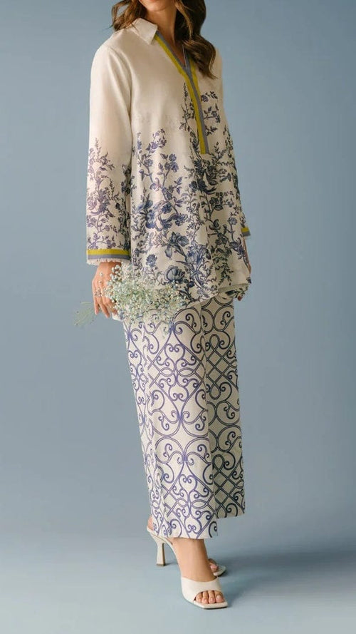 Azure Grace Blended Cotton Rayon Co-Ord Set