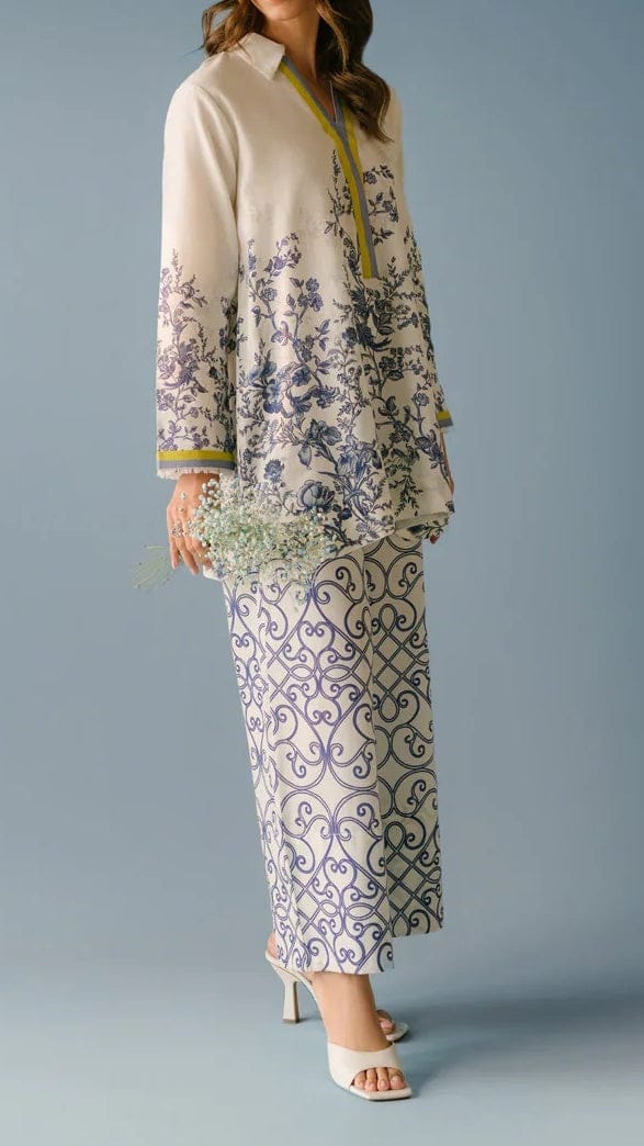 Azure Grace Blended Cotton Rayon Co-Ord Set