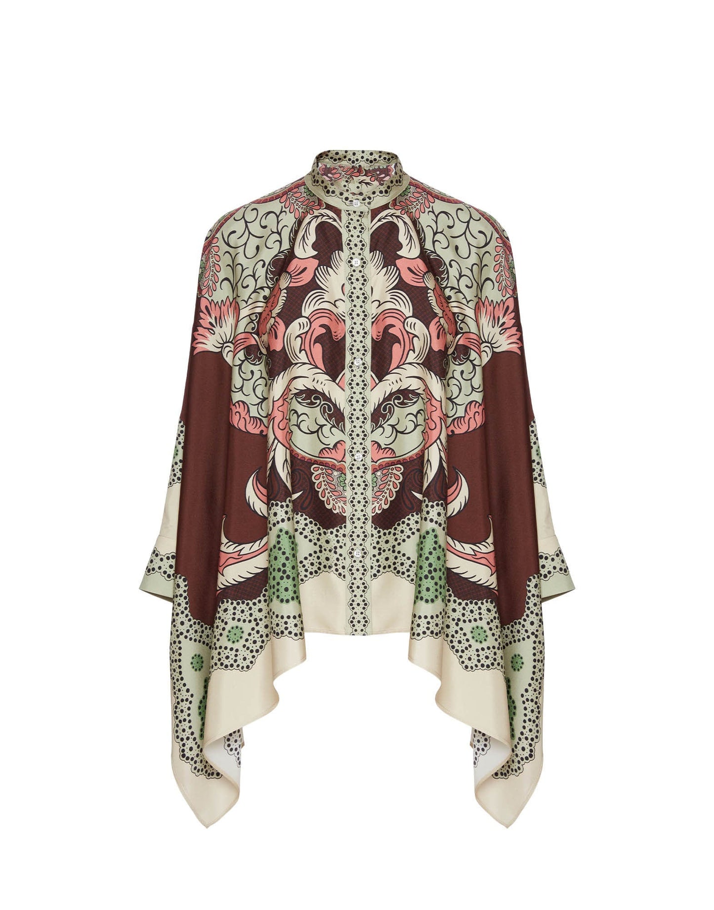 Baroque Bloom Roman Silk Blend Co-Ord Set
