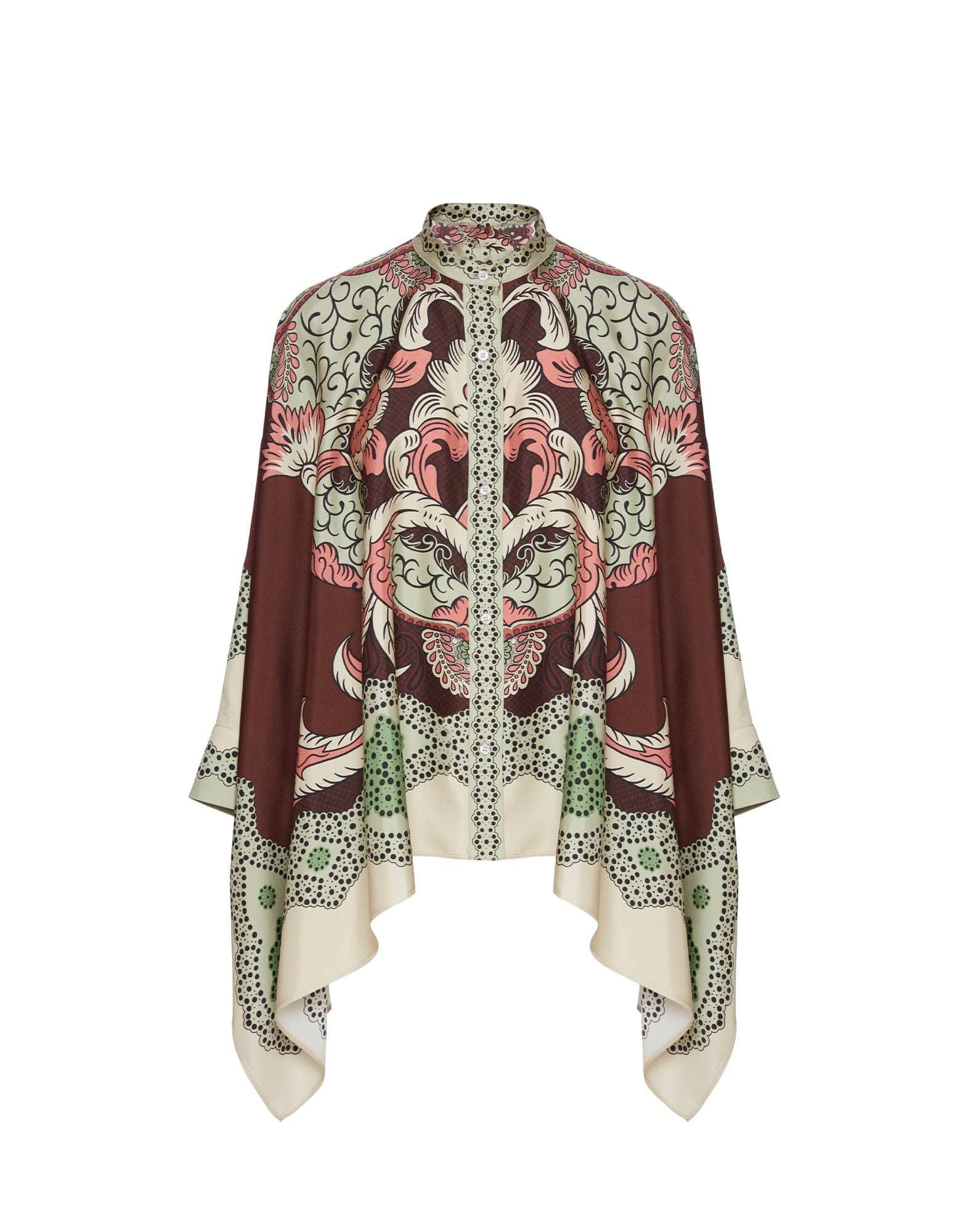 Baroque Bloom Roman Silk Blend Co-Ord Set