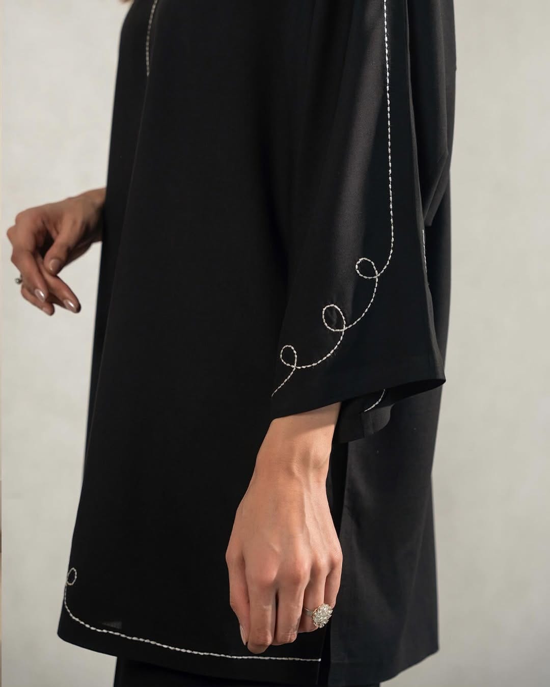 Noir Elegance Italian Cotton  Co-ord Set