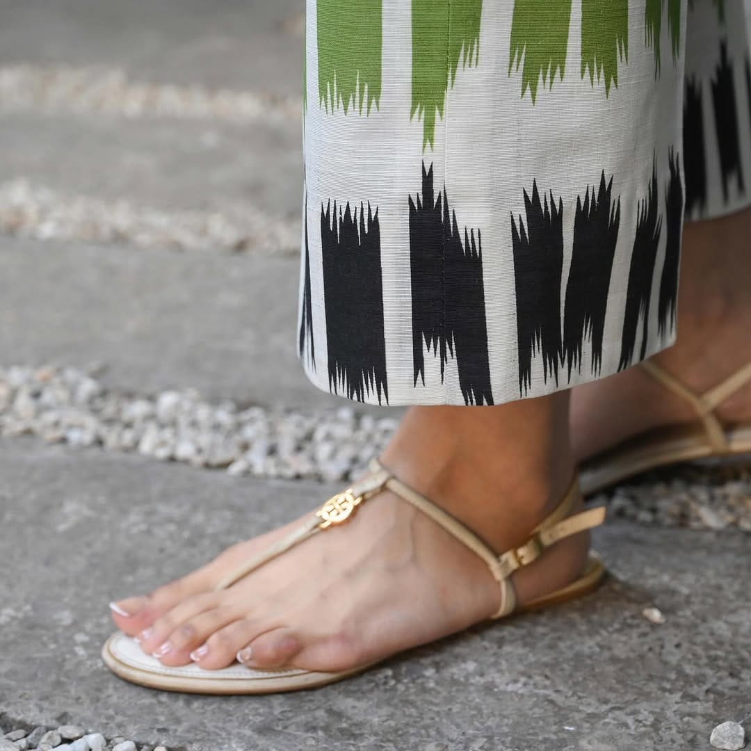 Verdant Ikat Linen Blend Co-Ord Set