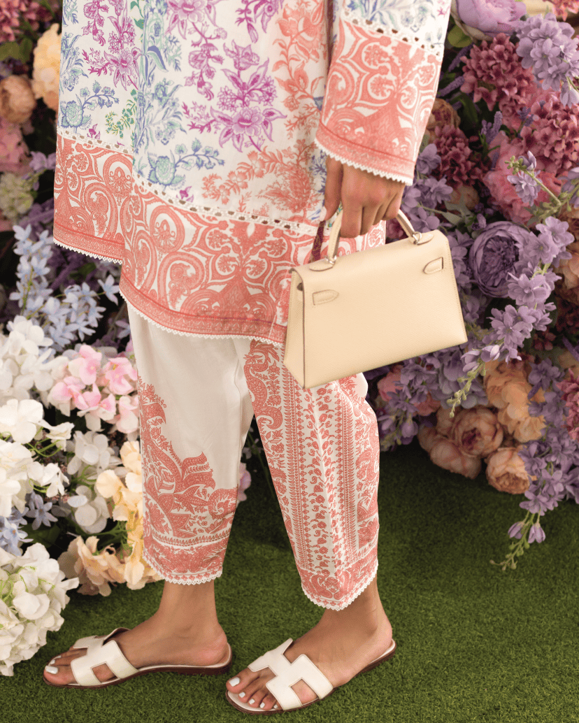 Pastel Garden Elegance – Soft Crepe Co-ord Set