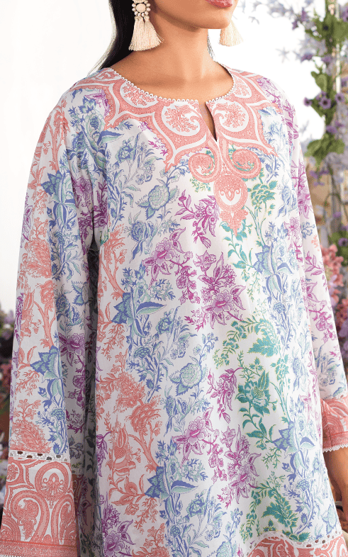 Pastel Garden Elegance – Soft Crepe Co-ord Set