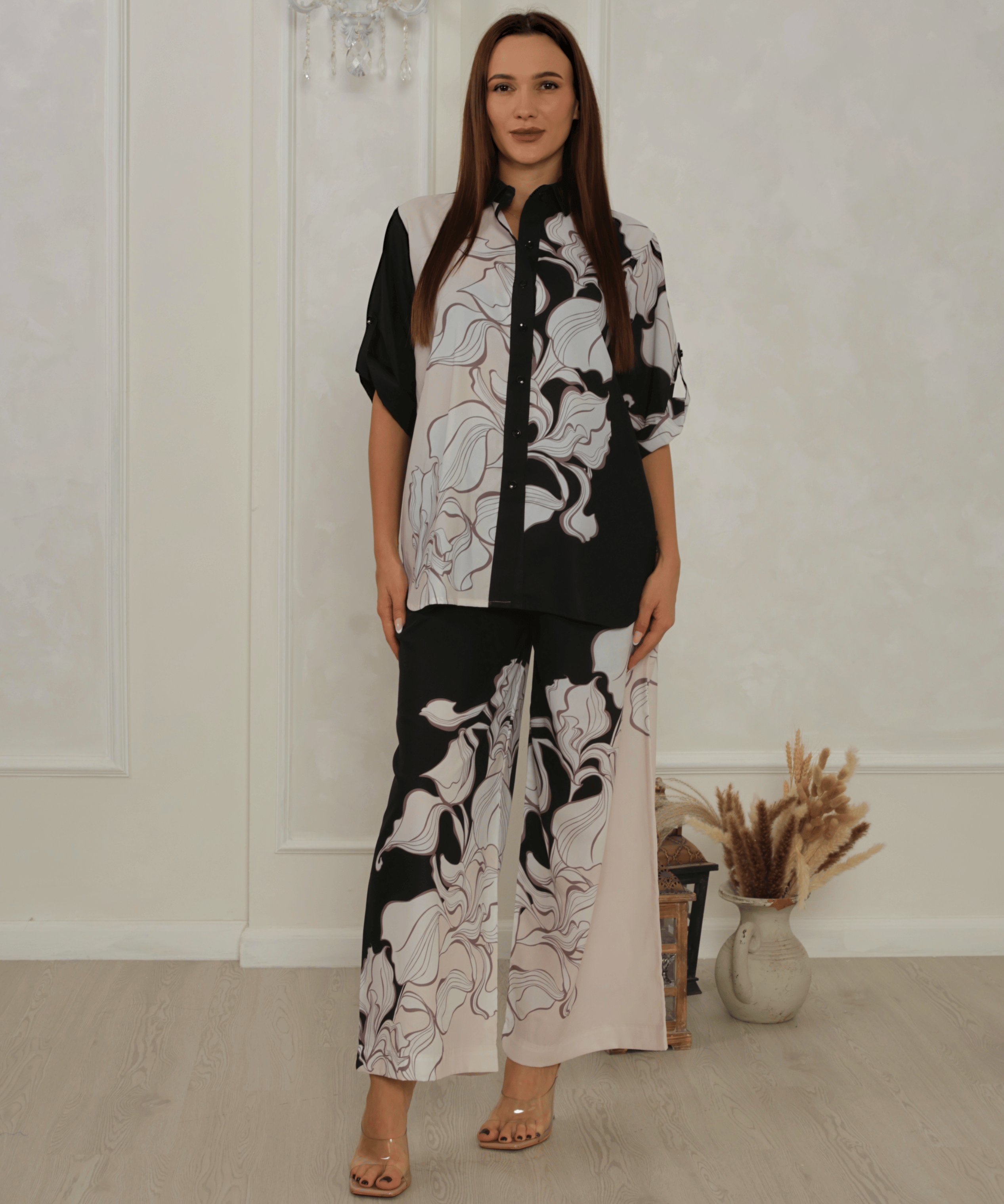 Monochrome Swirl Co-Ord Set