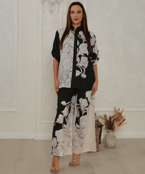 Monochrome Swirl Co-Ord Set