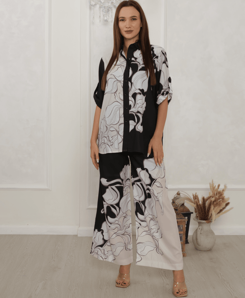 Monochrome Swirl Co-Ord Set