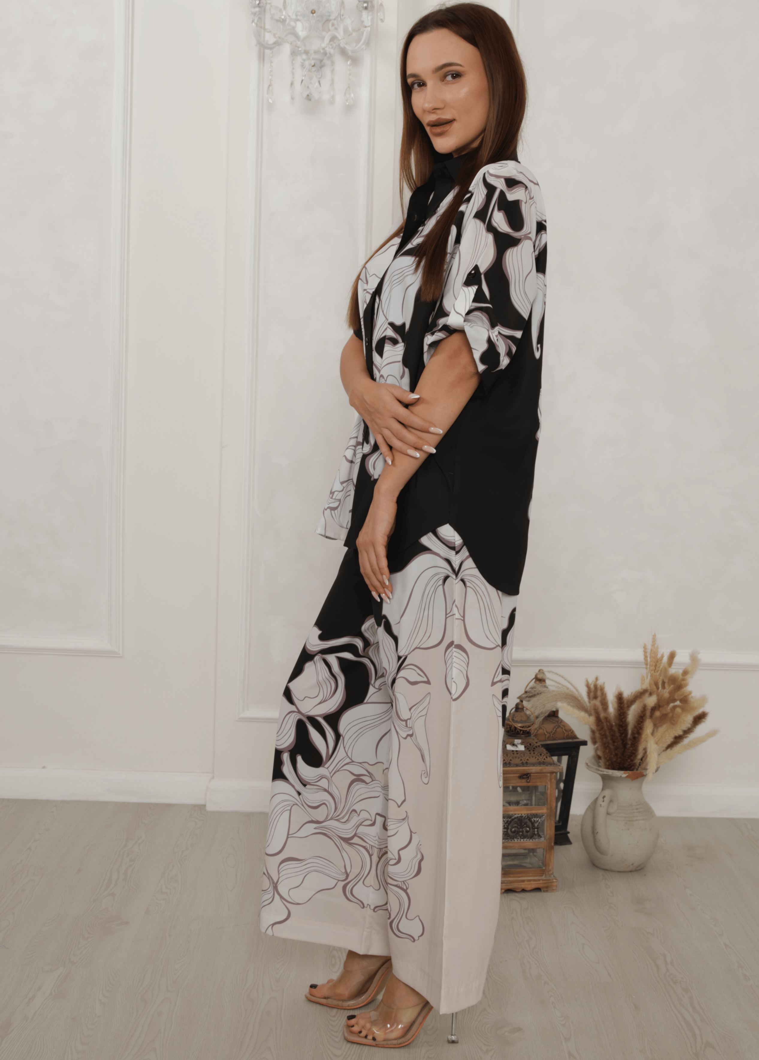 Monochrome Swirl Co-Ord Set