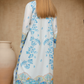 Azure Elegance – Soft BSY Crepe Dress