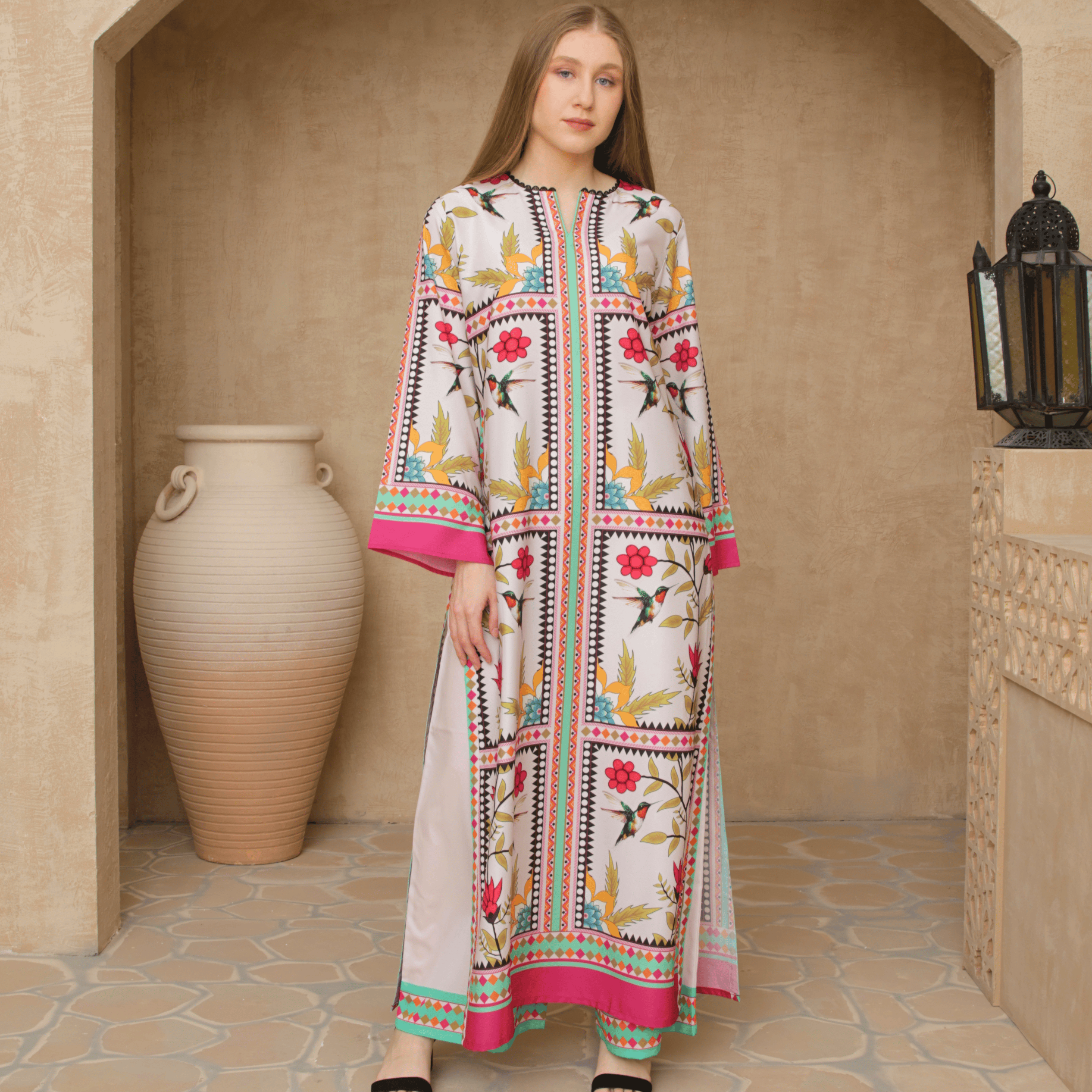 Bloom Long Dress white