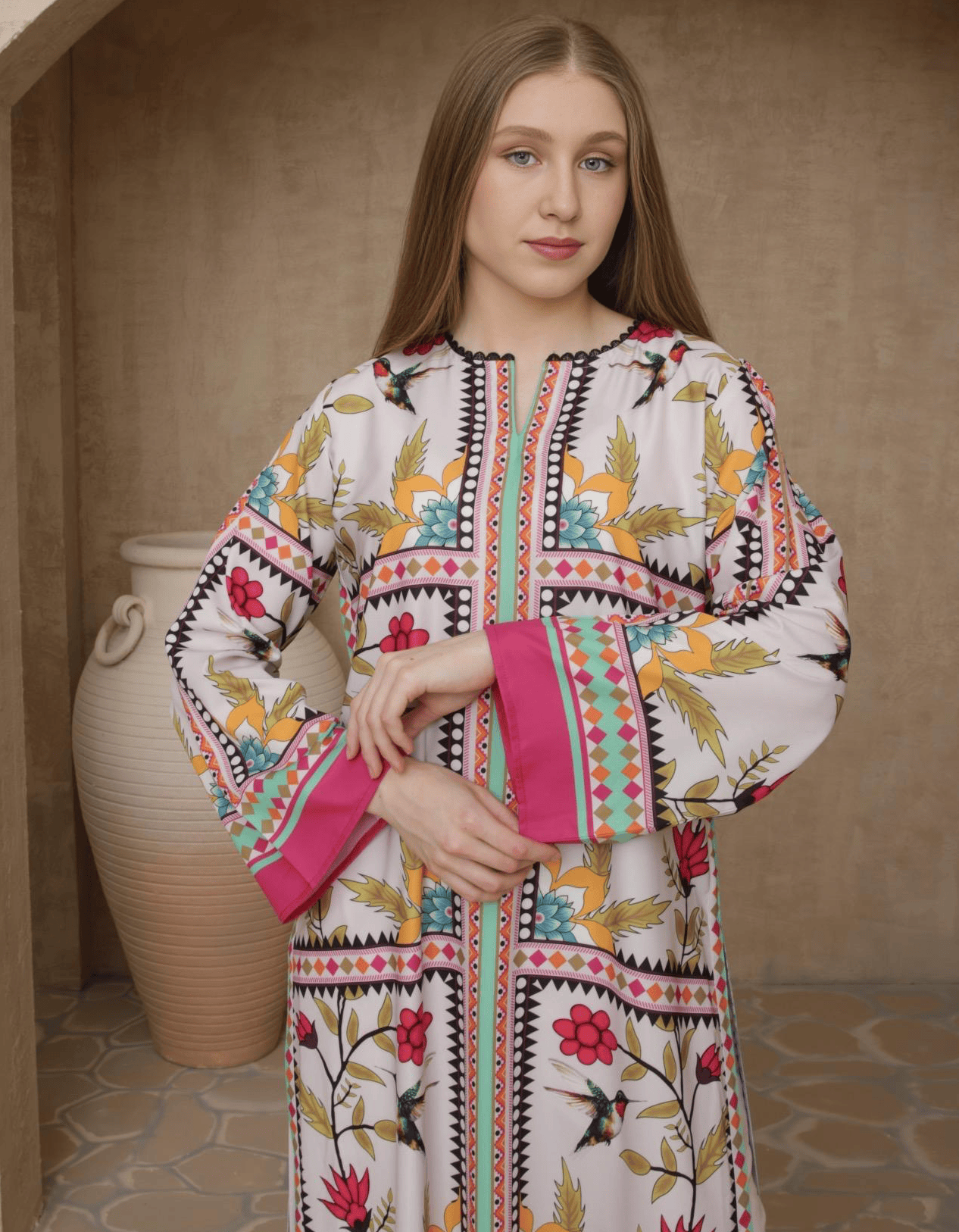 Bloom Long Dress white