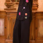 Noir Bloom Embroidered Co-Ord Set