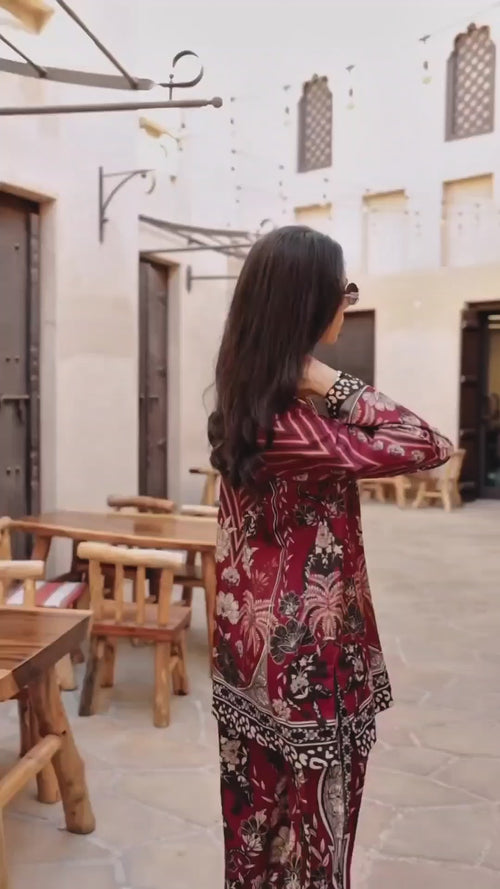 Maroon Majesty Co-Ord Set